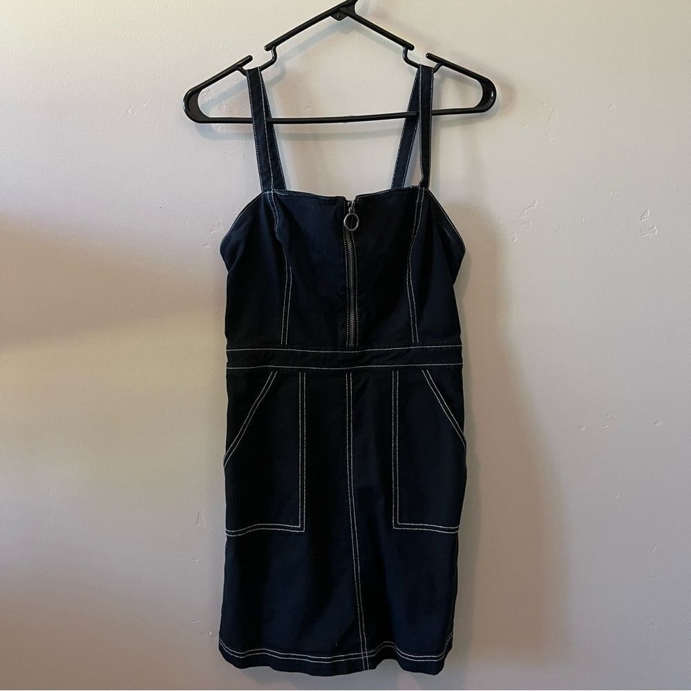 VANS Y2K Overall Mini Jean Dress Size Small